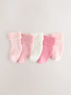 Next Rose - Lot de 5 paires de chaussettes bébé (0mois à2ans) Sale