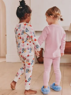 Next Rose - Lot de 2 pyjamas Snuggle à manches longues Bluey 100 % coton(12mois -8ans) Online