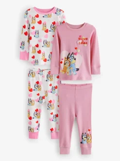 Next Rose - Lot de 2 pyjamas Snuggle à manches longues Bluey 100 % coton(12mois -8ans) Online