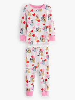 Next Rose - Lot de 2 pyjamas Snuggle à manches longues Bluey 100 % coton(12mois -8ans) Online