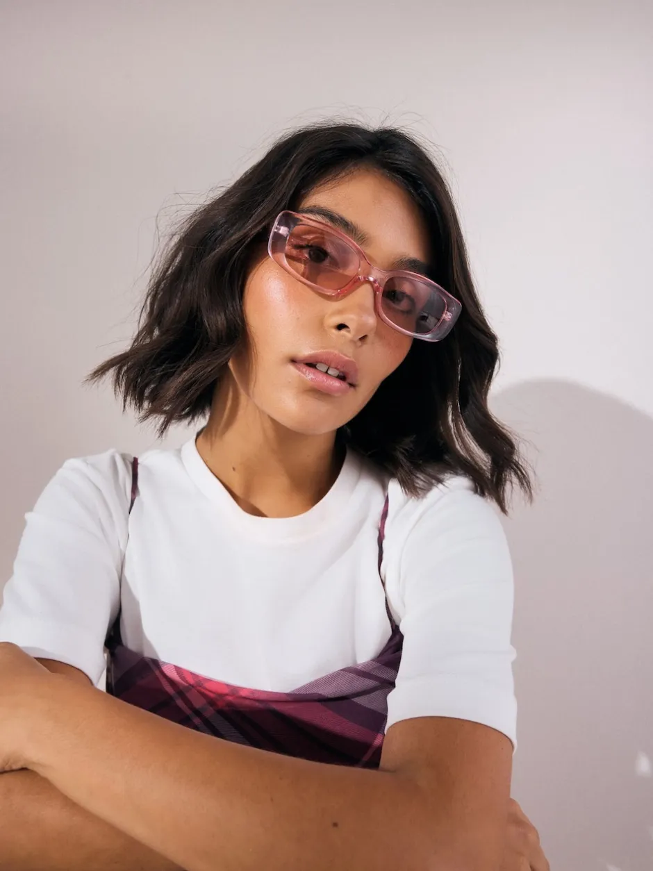 Next Rose - Lunettes de soleil rectangulaires fines Discount