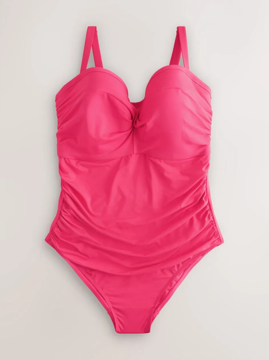 Next Rose - Maillot de bain bandeau à armatures F-K Ultimate Support Tummy Control