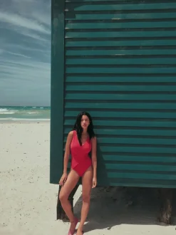 Next Rose - Maillot de bain Wrap Tummy Control