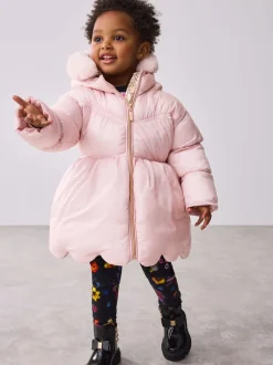 Baker by Ted Baker Rose - Manteau rembourré festonné imperméable avec sac amovible Hot