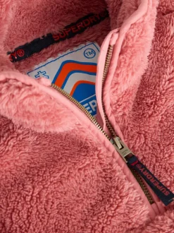 Superdry - Polaire quart zippée Rose Online