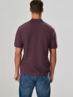 Next - Polos texturé Coupe classique Rose New