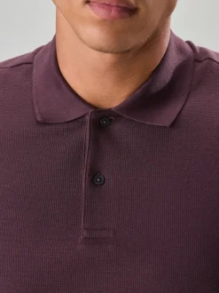 Next - Polos texturé Coupe classique Rose New