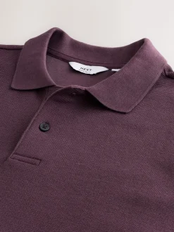 Next - Polos texturé Coupe classique Rose New