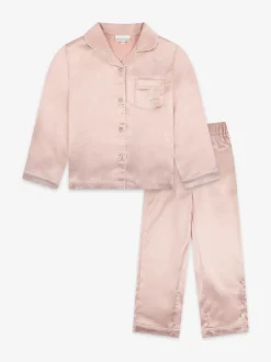 The Little Tailor Rose - Pyjama de Noël boutonné en satin pour enfant Best