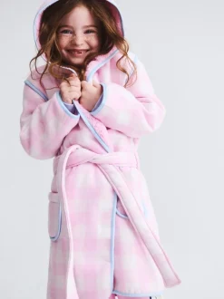Cotton On Rose - Robe de chambre à capuche en coton Clearance