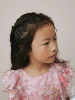 Next Rose - Robe de soirée à volants fleuris (3-16ans) Clearance