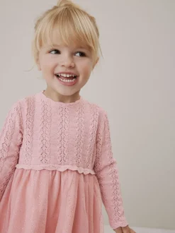 Next Rose - Robe d’occasion en maille (3mois à10ans) Online