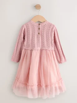 Next Rose - Robe d’occasion en maille (3mois à10ans) Online