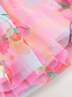 Next Rose - Robe en maille à épaules volantées (3mois7ans) Clearance