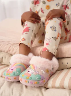Next Rose - Sabots chaussons doublés confortables Peppa Pig Discount