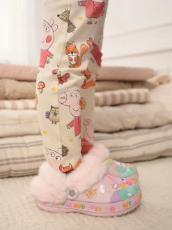Next Rose - Sabots chaussons doublés confortables Peppa Pig Discount