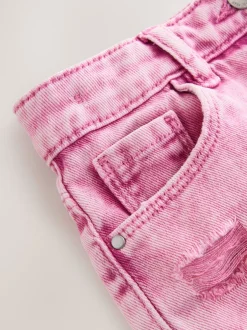 Next Rose - 100Shorts en coton % Frayed Edge Distressed (3-16yrs) Clearance