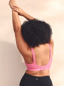 Next Rose - Soutien-gorge de sport à maintien ultime sans rembourrage Minimisant à armatures Dry Tech à impact élevé Sale