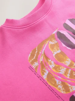 Next Rose - Sweat-shirt à col rond à manches longues en coton riche en fruits