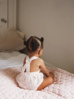 The Little Tailor Rose - Combinaison intégrale en coton tissé 100% de Bébé