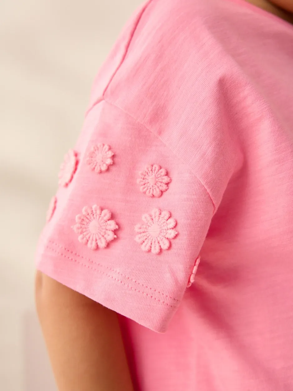 Next Rose - T-shirt 100% coton Daisy à manches courtes (3mois-7ans) New