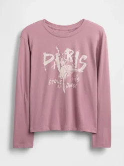 Gap Rose - T-shirt graphique décontracté (4-13ans) (4-13ans)