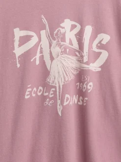 Gap Rose - T-shirt graphique décontracté (4-13ans) (4-13ans)