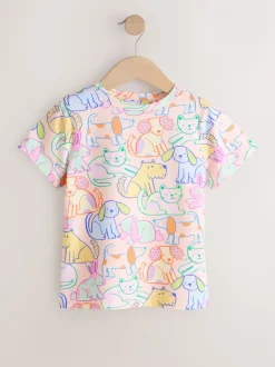 Next - T-shirt (3-16ans) Rose animaux de compagnie Sale
