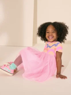 Next Rose arc-en-ciel - Robe de soirée en maille (3mths-7yrs) New