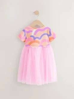 Next Rose arc-en-ciel - Robe de soirée en maille (3mths-7yrs) New