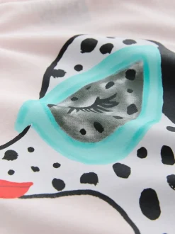 Next Rose avec chien - T-shirt Kendra Dandry oversize (3-16ans) New