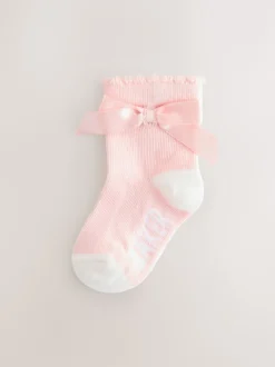Baker by Ted Baker Rose avec nœud - Lot de 5 chaussettes fille Online