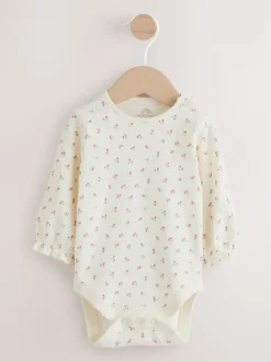 Next - Ensemble body et collants à manches longues en velours côtelé pour bébé (0mois-2ans) Rose brodé Discount