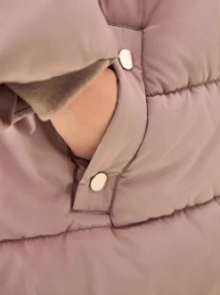 Next Rose caramel - Manteau matelassé bordé de fausse fourrure Résistant à la douche (3-16ans) Online