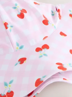 Next Rose cerise vichy - Bonnet de bain (3mths-10yrs) Online