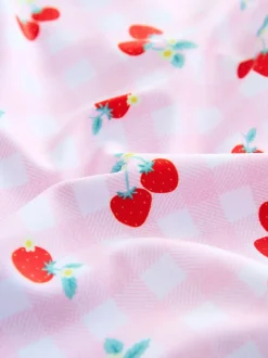 Next - Maillot de bain Sunsafe (3mths-10yrs) Rose cerise vichy Best