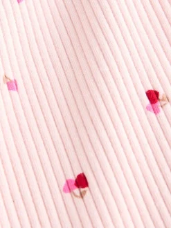 Next - Leggings évasés à côtes (3mths-7yrs) Rose Cherry Cœur Online