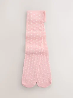 Next Rose clair - 40 Collants cœur deniers