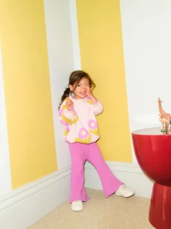 Next Rose clair à fleurs - Ensemble sweat et legging évasé (3mois-7ans) Best