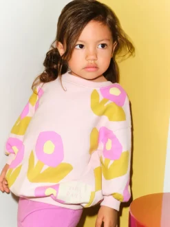 Next Rose clair à fleurs - Ensemble sweat et legging évasé (3mois-7ans) Best