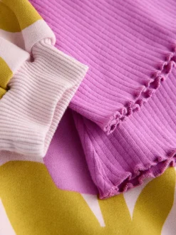 Next Rose clair à fleurs - Ensemble sweat et legging évasé (3mois-7ans) Best