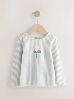 Next Rose clair - Lot de 5 hauts côtelés à manches longues (3mois-7ans) Discount