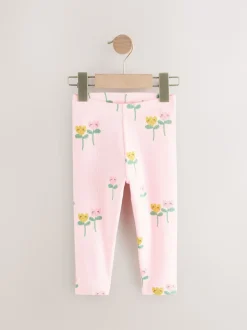 Next Rose clair - Lot de 5 leggings côtelés (3mois-7ans) Online