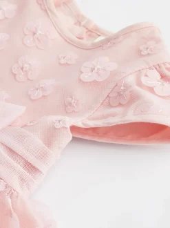 Next Rose 3D Fleurs - Robe d'occasion pour bébé (0mths-2yrs) Clearance