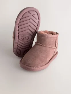 Next - Bottes à enfiler en daim Rose déperlant Outlet