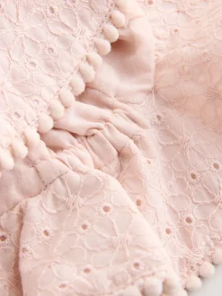 Next Rose et blanc - Broderie 2pk Bébé chapeau (0mois-2ans)