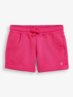 Benetton Rose foncé - Short en jersey Filles 100% coton Clearance