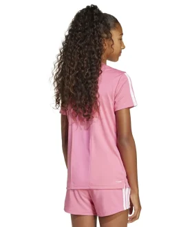 adidas - T-shirt Training Essentials 3Rayures enfant Rose foncé Hot