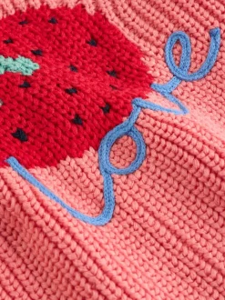 Next Rose fraise - Cardigan à dos brodé bébé (0mois-2ans)