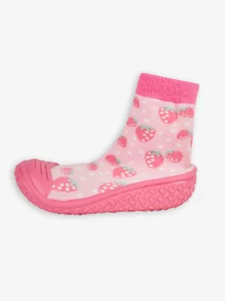 Jojo Maman Bébé Rose fraise - Chaussettes de chaussons d’extérieur d’intérieur Sale